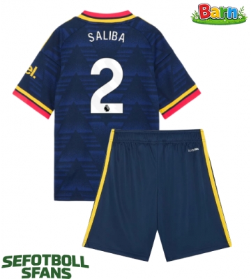 Arsenal William Saliba #2 Bortaställ Barn 2026-27 Kortärmad (+ Korta byxor)